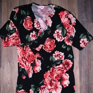 Large floral lularoe shirley